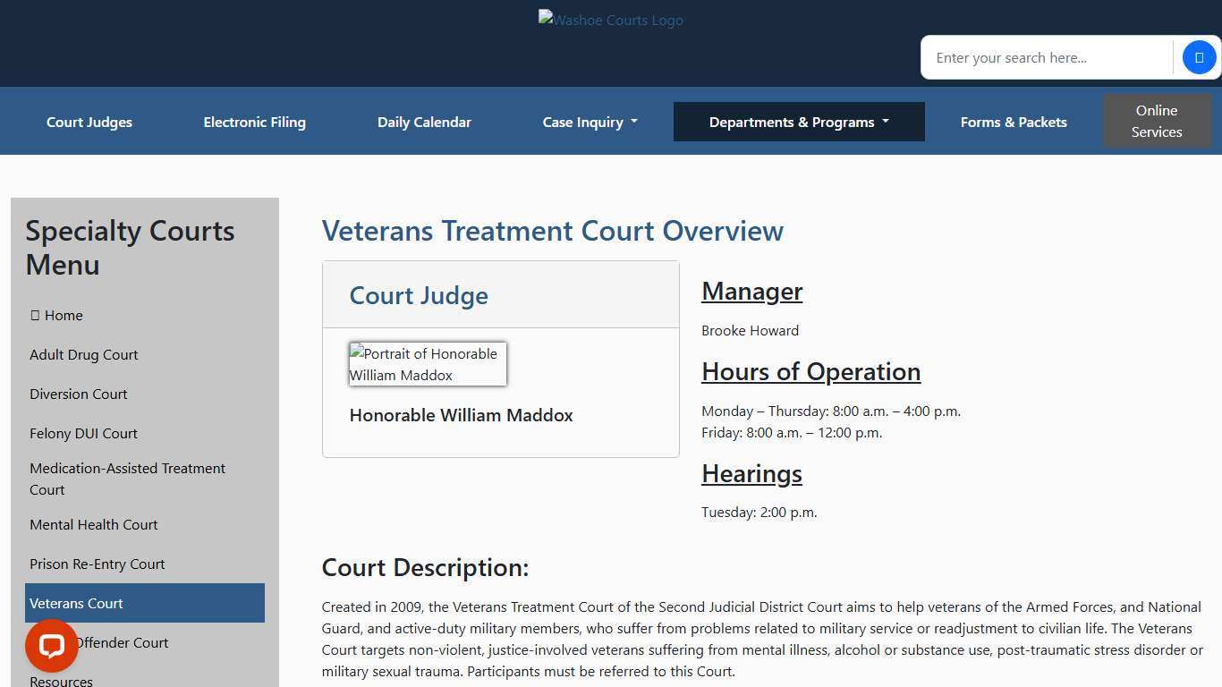 Specialty Courts - Washoecourts